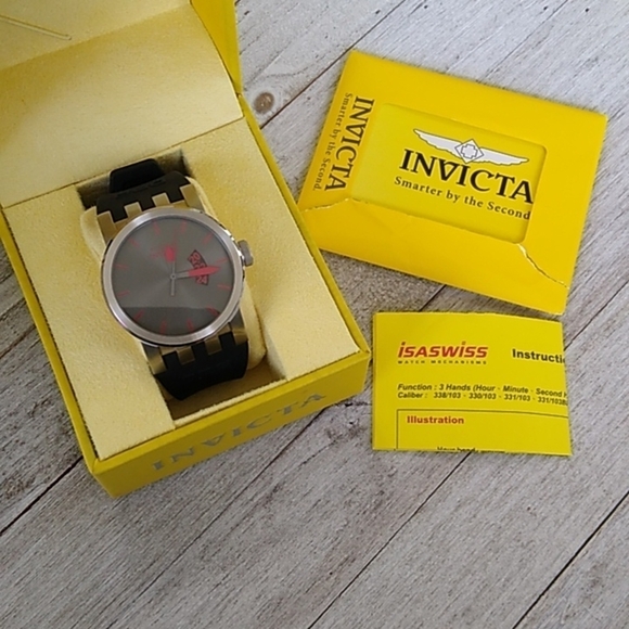 Invicta DNA Urban Men's Watch 10402 Black/Gray/Red - Picture 2 of 16